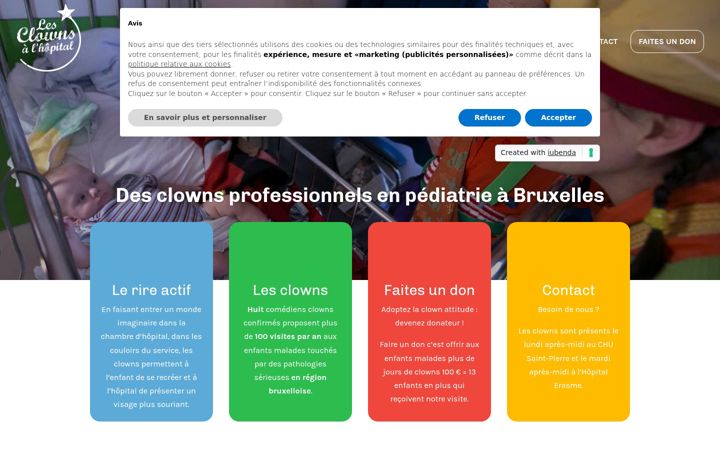 Screenshot of clowns-hopital.be