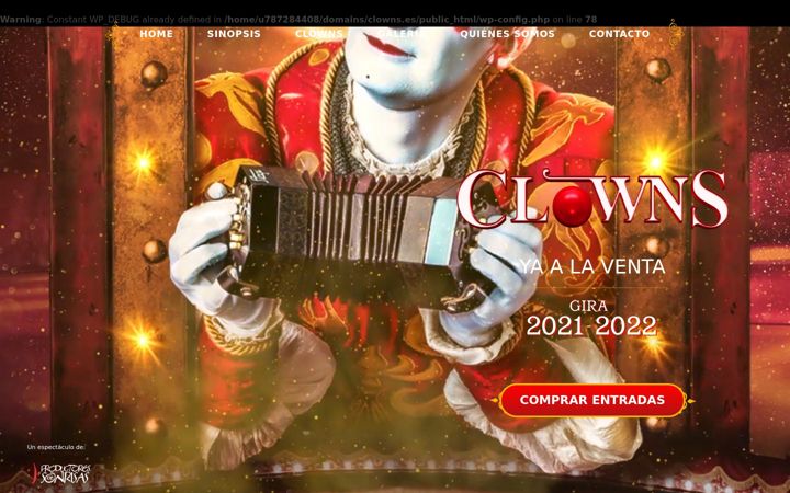 Posnetek zaslona clowns.es