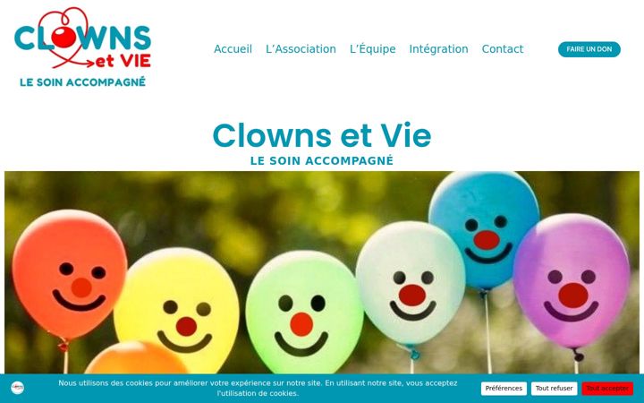 Screenshot of clownsetvie.fr
