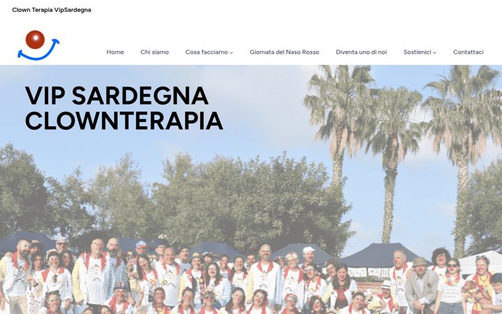 Captura de pantalla de clownterapiasardegna.org