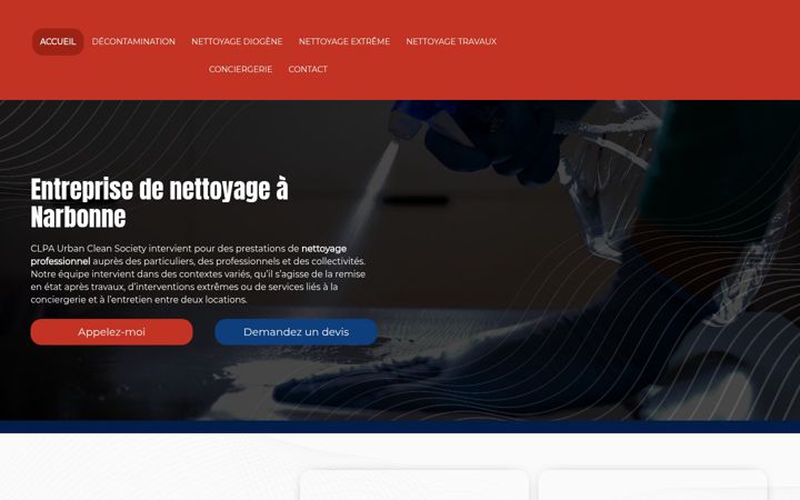 Screenshot of clpaurbancleansociety.fr