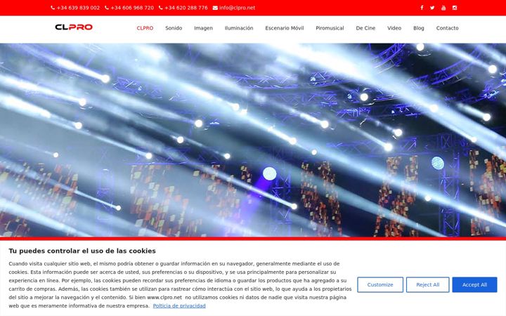 Screenshot of clpro.net
