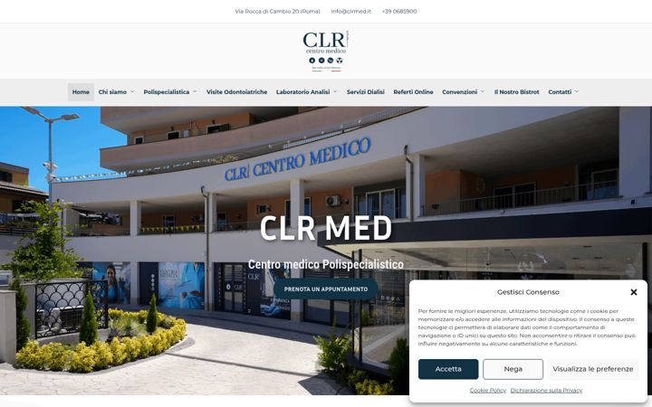 Captură de ecran a clrmed.it
