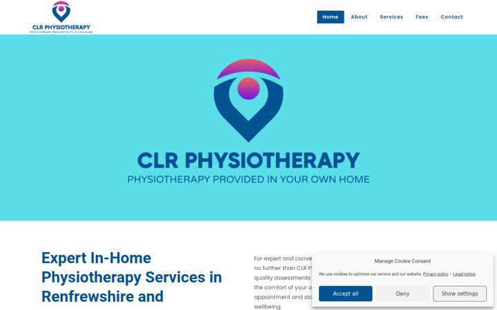 Zrzut ekranu clrphysiotherapy.co.uk
