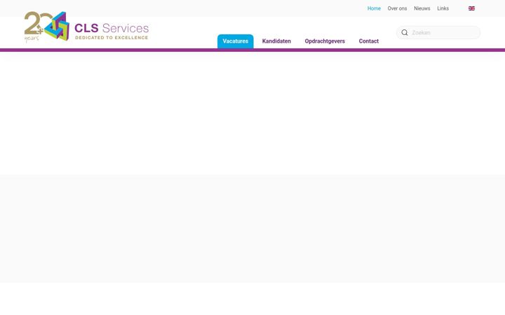 Screenshot του cls-services.nl