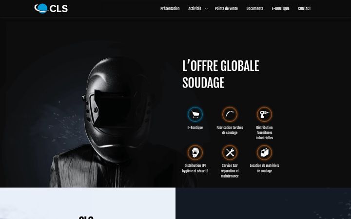Screenshot stránky cls-soudage.fr