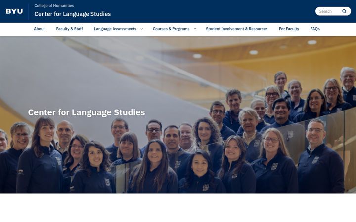 Screenshot von cls.byu.edu