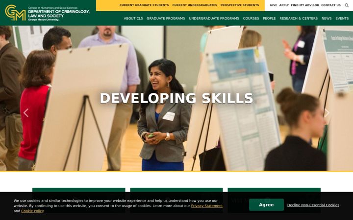 Screenshot von cls.gmu.edu