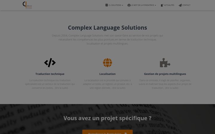 Screenshot of clsolutions.fr