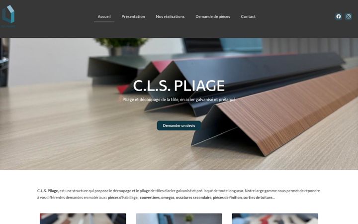 Screenshot of clspliage.fr