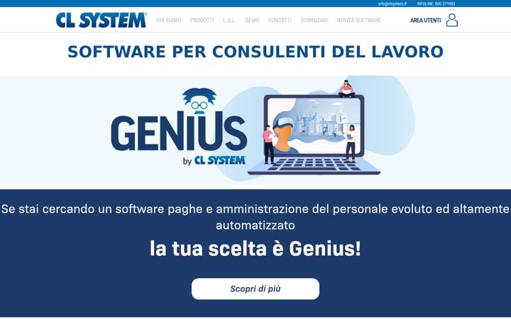 Screenshot of clsystem.it