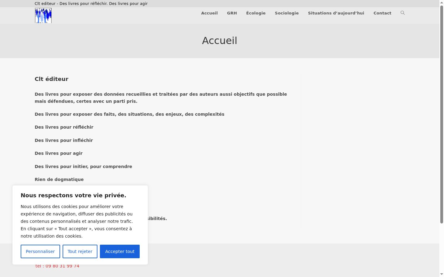Screenshot des Einwilligungsbanners vor jeglicher Interaktion