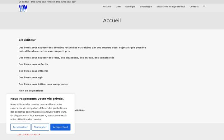 Screenshot of cltediteur.fr