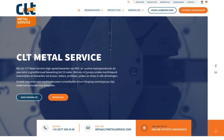 Snímek obrazovky cltmetalservice.nl