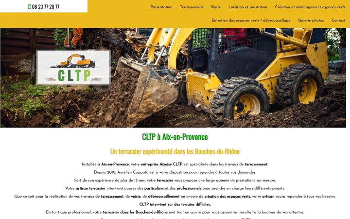Screenshot of cltp-terrassement-13.fr