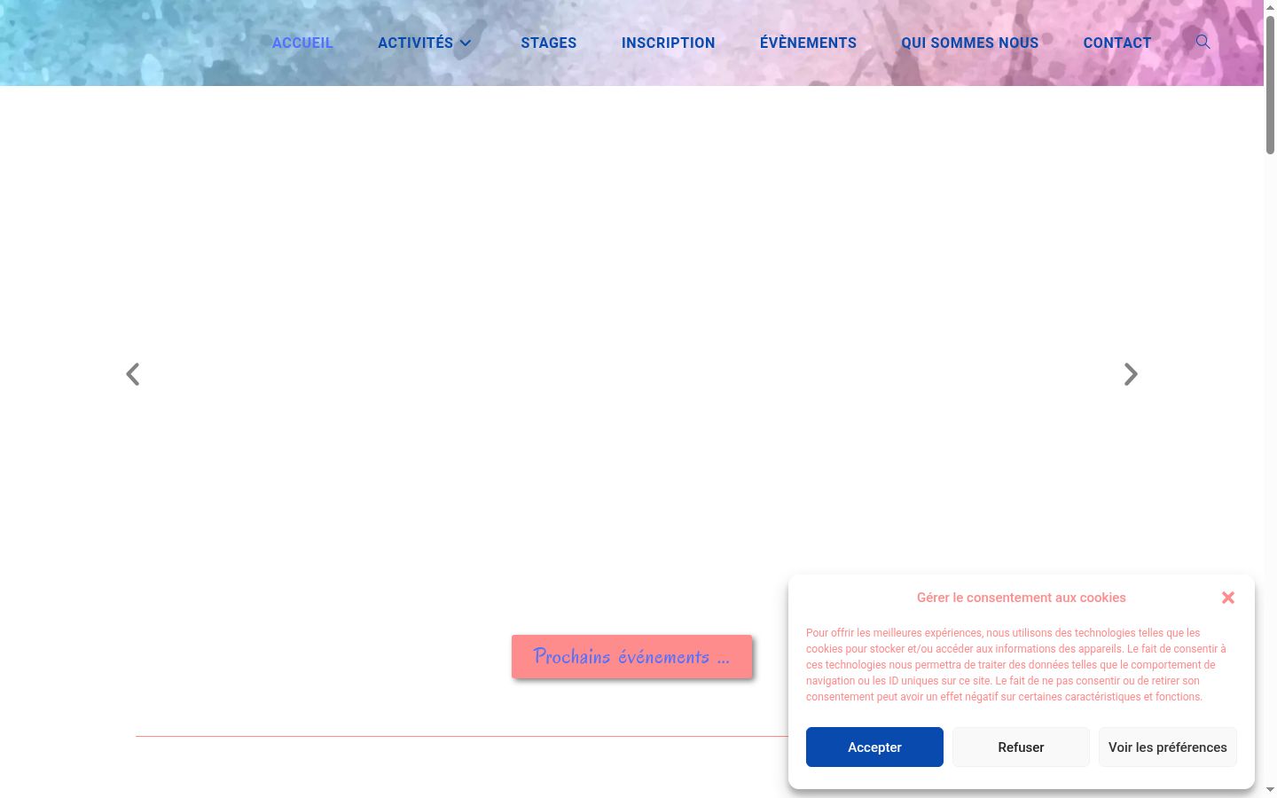 Screenshot des Einwilligungsbanners vor jeglicher Interaktion
