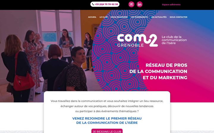 Snimka zaslona za club-com38.fr