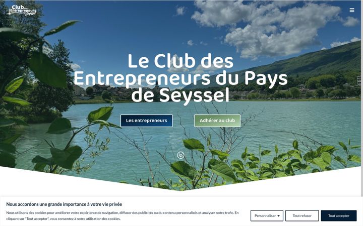 Snimka zaslona za club-des-entrepreneurs-seyssel.fr