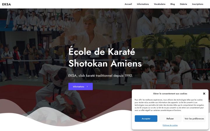 Snimka zaslona za club-eksa.fr