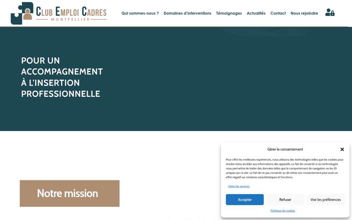 Snimka zaslona za club-emploi-cadres.fr