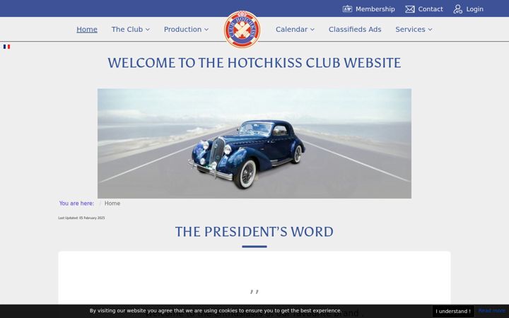 Snimka zaslona za club-hotchkiss.fr