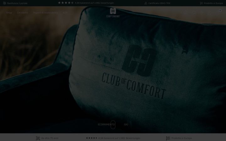 Skærmbillede af club-of-comfort.it