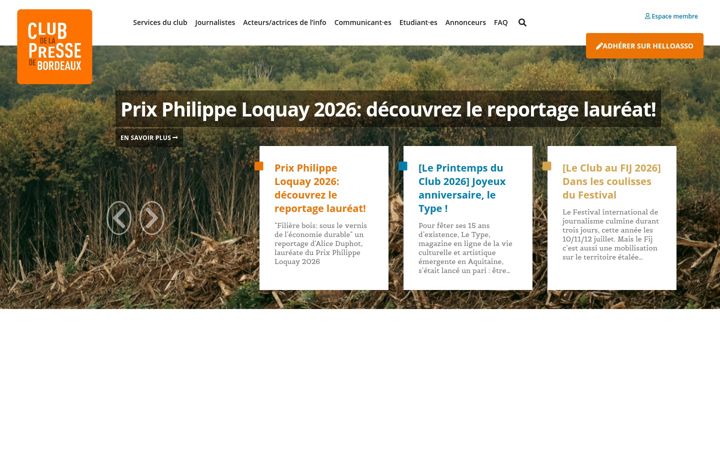 Screenshot of club-presse-bordeaux.fr