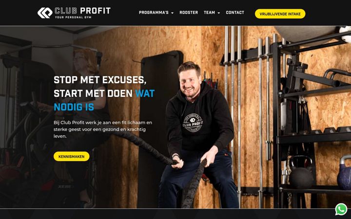 Snímek obrazovky club-profit.nl