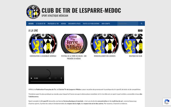 Screenshot of club-tir-lesparre.fr