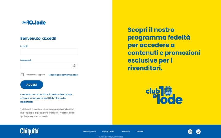 Screenshot of club10elode.it