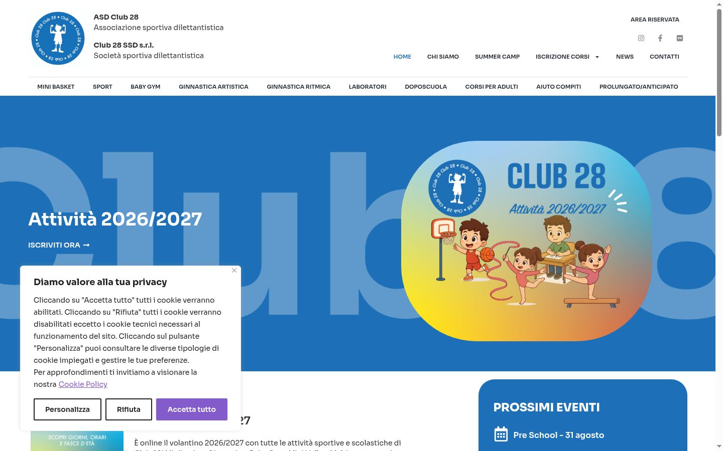 Sutikimo reklamjuostės, rodytos prieš bet kokią sąveiką, ekrano kopija