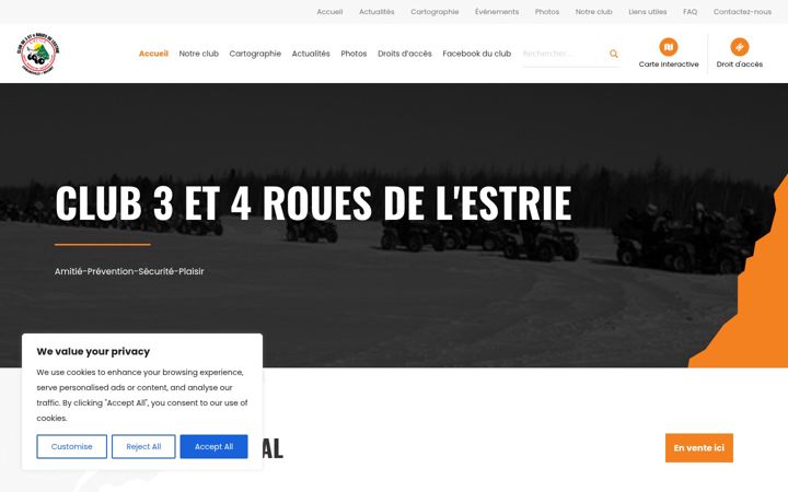 Skärmbild av club3et4rouesdelestrie.qc.ca