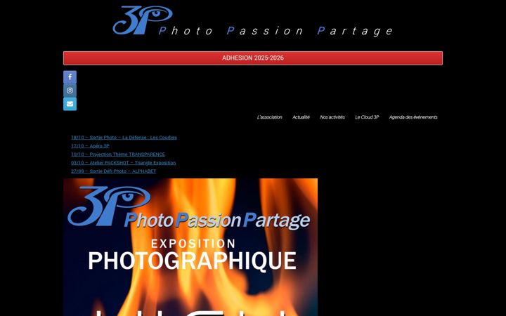 Screenshot of club3p.fr