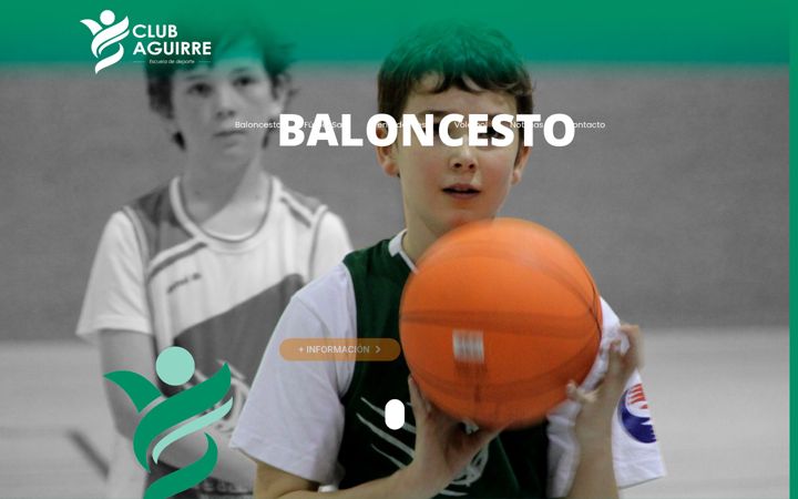 Posnetek zaslona clubaguirre.es