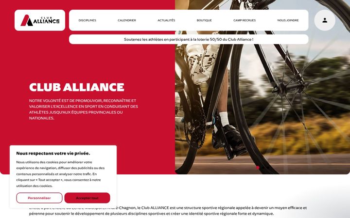Ekrano kopija cluballiance.org