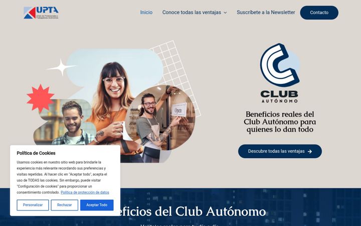 Posnetek zaslona clubautonomo.es