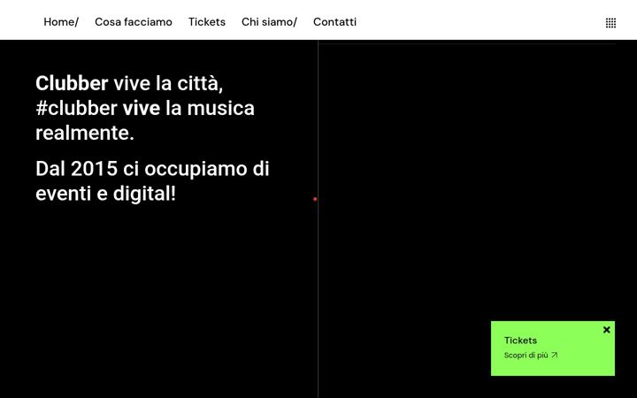 Screenshot of clubber.agency