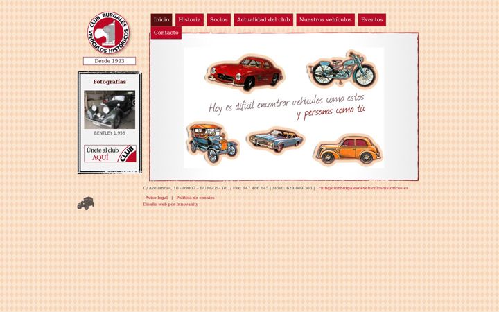 Screenshot of clubburgalesdevehiculoshistoricos.es
