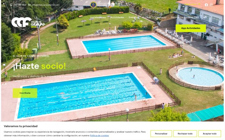 Screenshot of clubcampoferrol.es