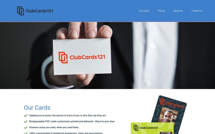 Screenshot του clubcards121.co.uk