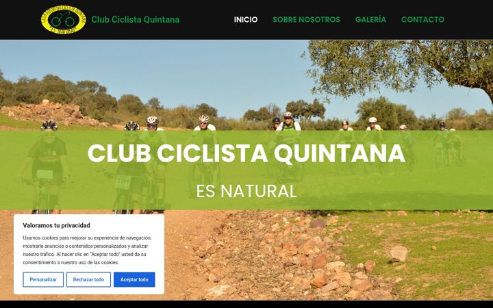 Screenshot of clubciclistaquintana.es