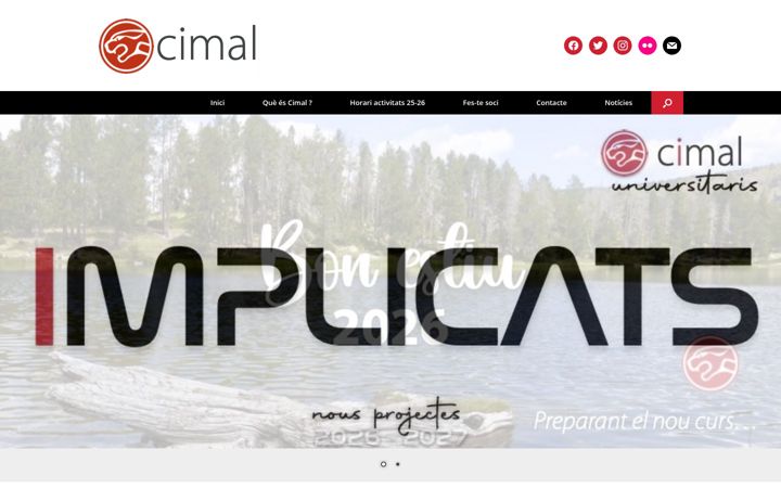 Ekrano kopija clubcimal.org