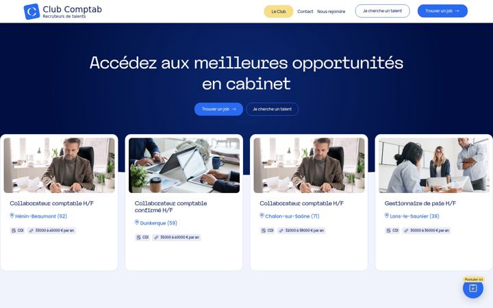 Screenshot stránky clubcomptable.fr