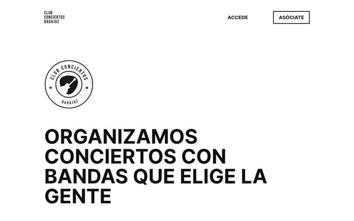 Ekrano kopija clubconciertos.org