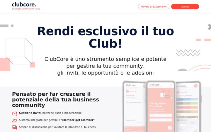 Screenshot of clubcore.it