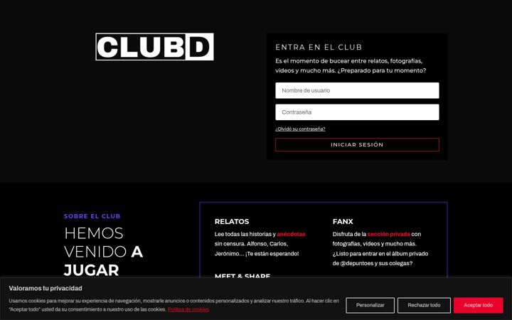 Ekraanipilt saidist clubd.es