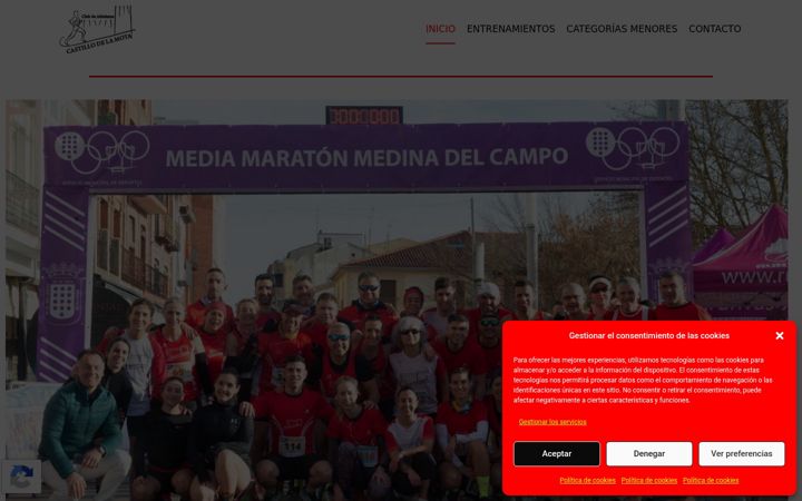 Ekraanipilt saidist clubdeatletismocastillodelamota.es