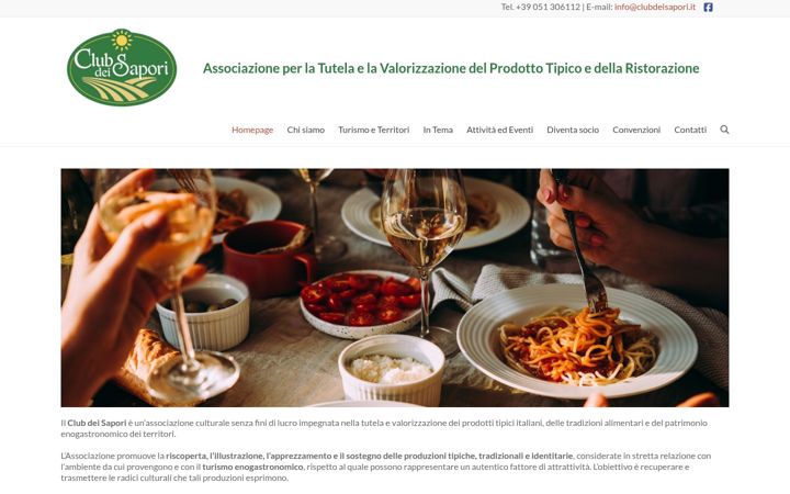 Screenshot of clubdeisapori.it