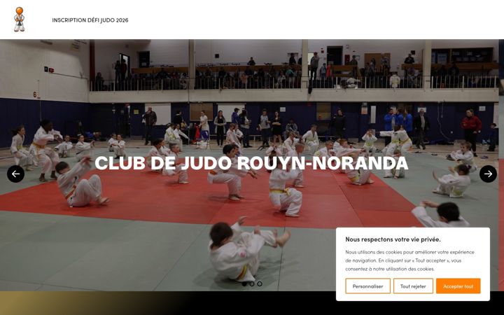 Screenshot of clubdejudorn.ca