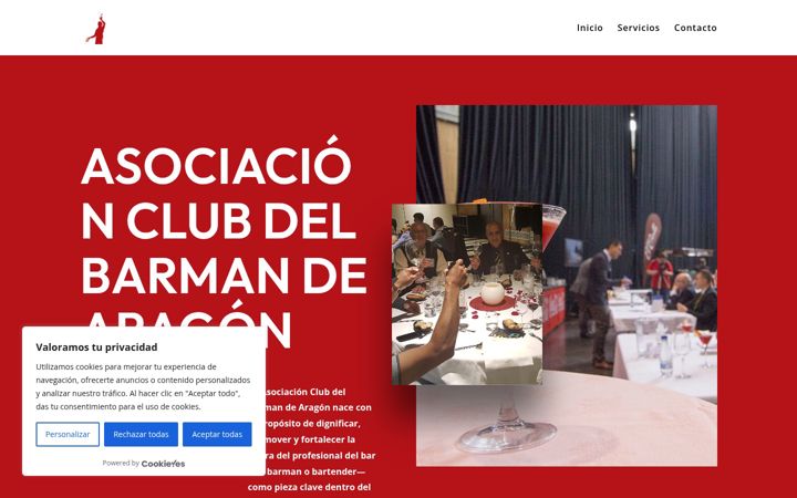 Ekraanipilt saidist clubdelbarmanaragon.es